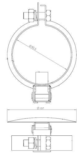 Rain Cap, Ø=90, ZINC