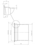 Pipe Connection Female, Ø=114.3 / L=100 mm, INOX