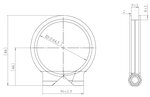 Truck Make Clamp for Mercedes, Ø=61-64 mm, ALU