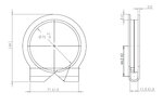 Truck Make Clamp for Mercedes, Ø=68-71 mm, ALU