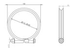 ACCESSOIRE COLLIER-RENAULT-UNIVERSEL-VOLVO-dia 115-120 mm COLLIERS  RSTF