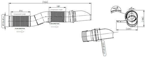 Pipe w. Flex for Scania