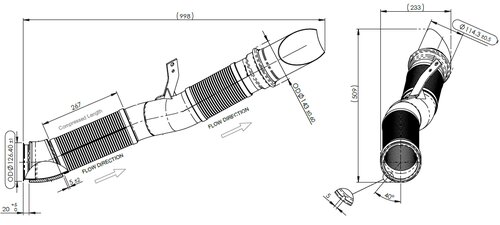 Pipe w. Flex for Scania