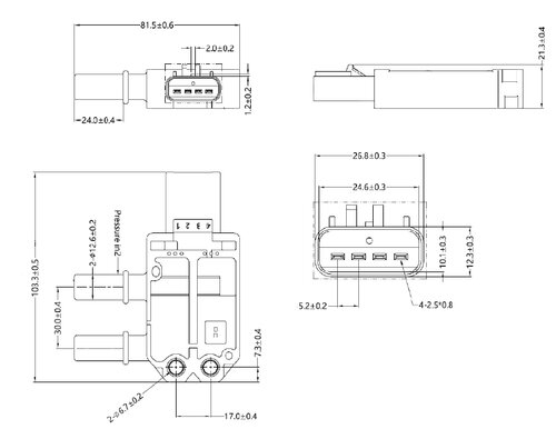 Pressure Sensor for Cummins