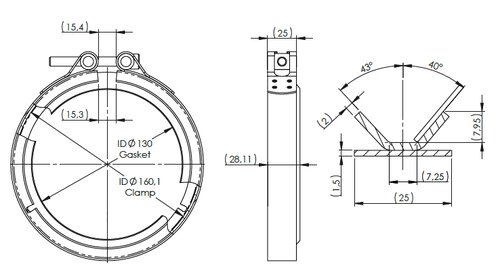 Exhaust Clamp & Gasket Kit for Mercedes