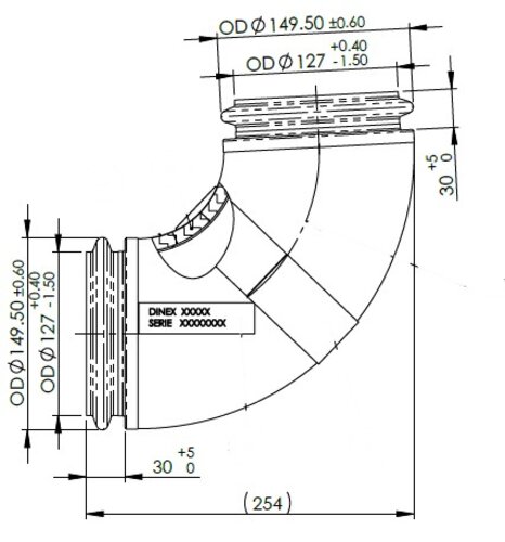 Insulated Exhaust Pipe for VDL