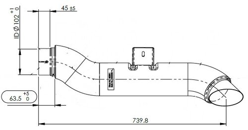 Insulated Exhaust Pipe for MAN