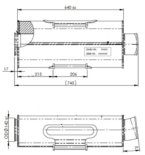 End Silencer for Scania