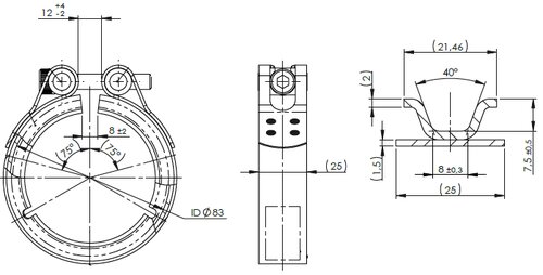 V-Clamp for Mercedes