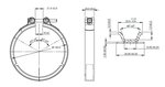 V-Clamp Single Bolt, Ø=127 / L=25 mm, INOX