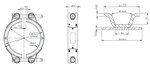 V-Clamp, Double Bolt, Ø=76.1 / L=25 mm, INOX