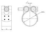 PipeFit Clamp, Ø=50.8 / L=35 mm, INOX