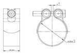 PipeFit Clamp, Ø=60.3 / L=35 mm, INOX