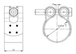 PipeFit Clamp, Ø=47.6 / L=35 mm, INOX