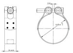 TightFit Clamp, Ø=64-67 mm, INOX