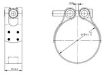 TightFit Clamp, Ø=60-63 mm, INOX