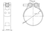 TightFit Clamp, Ø=66-69 mm, ALU