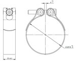 TightFit Clamp for Optare, Ø=78-81 mm, INOX