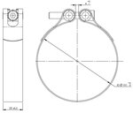 TightFit Clamp for VDL, Ø=101-105 mm, INOX