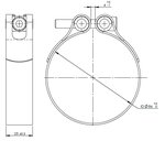 TightFit Clamp, Ø=86-89 mm, ALU