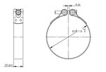 TightFit Clamp for ERF, Ø=115-118 mm, ALU