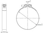 TightFit Clamp for DAF, Ø=128-132 mm, ALU