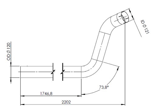 TUBE ARRIERE-MAN-82.15201.5444