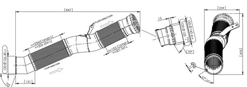 Pipe w. Flex for Scania