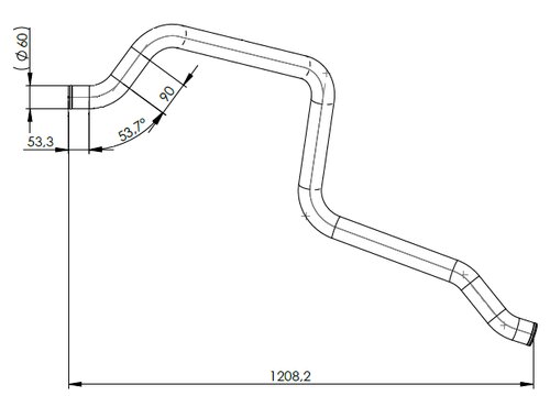 Water Coolant Pipe for MAN