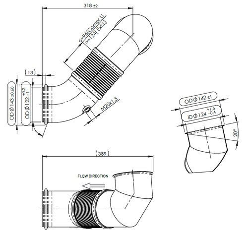 Pipe w. Flex for Scania