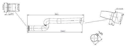 Pipe for Mercedes