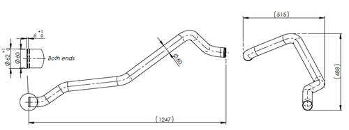 Water Coolant Pipe for MAN