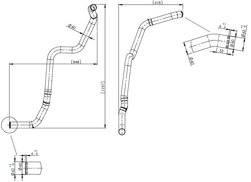 Water Coolant Pipe for MAN