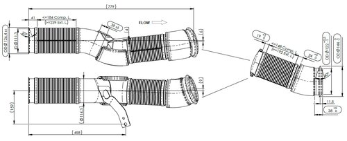 Pipe w. Flex for Scania