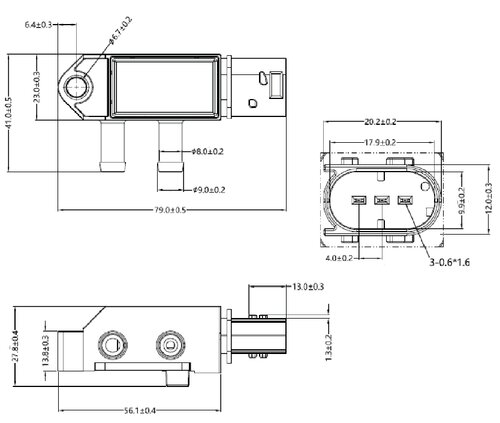 Pressure Sensor, Iveco