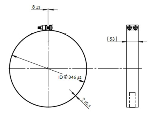 Flatband Clamp for Detroit Diesel