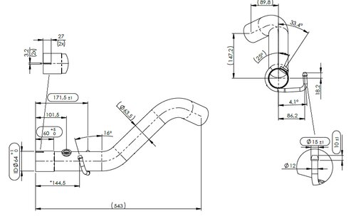 Pipe for Iveco