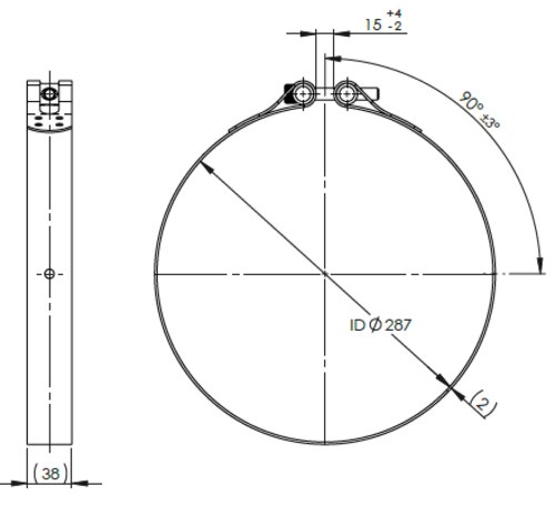 Clamp for DAF