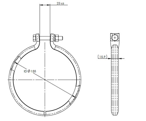 V-Clamp for DAF