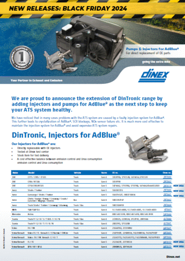 Dinex Injector and Pumps for AdBlue - EU