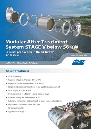 Dinex modular ATS STAGE V below 56kW