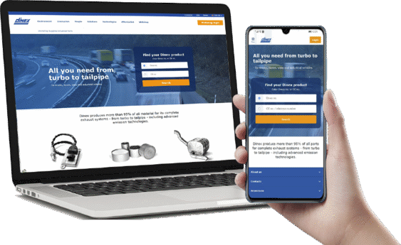 Dinex - Webshop / e-commerce platform