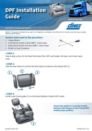 Dinex OneBox DPF installation guide