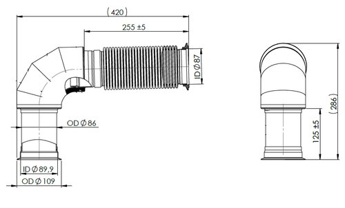 Pipe for DAF