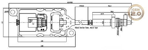 NOx Sensor for DAF (Pre SCR)