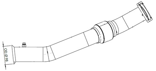 Exhaust Pipe for Iveco, E-line