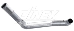 Insulated Exhaust Pipe w. Flex, D2S+ for Iveco