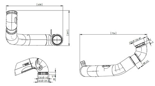 Pipe for Iveco