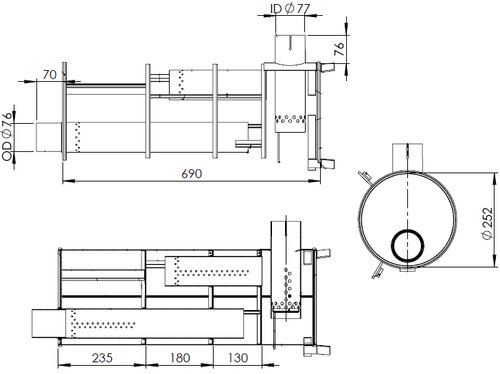 Middle-/End Silencer