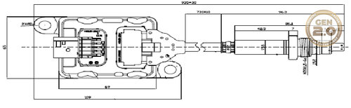 NOx Sensor for Freightliner/Detroit (SCR Outlet)